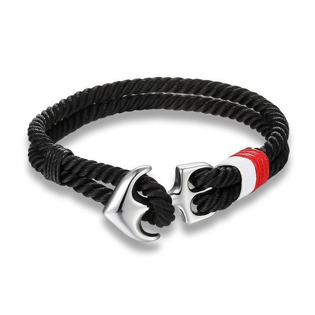 Rot-weißes Ankerarmband