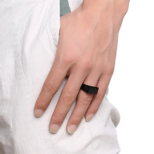 Schwarzer Pinky-Siegelring