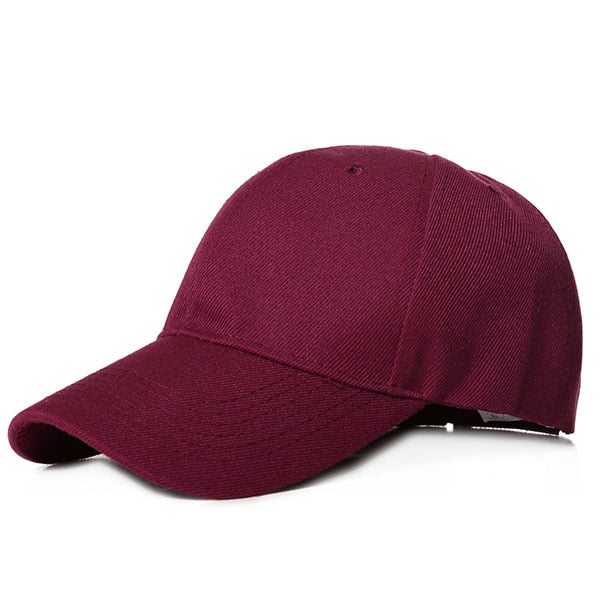 Burgunderfarbene Basic-Kappe